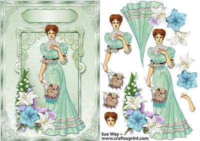 Bouquet for the Lady Decoupage