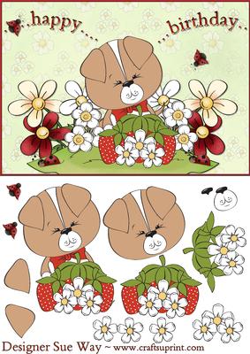 Strawberry Hill Puppy Decoupage