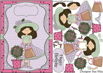 Posh Shop Card Front and Decoupage