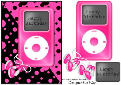 Pink Ipod Quick Card