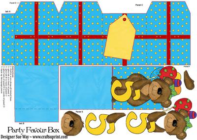 Fifth Birthday Party Favour Place Setting Gift Box