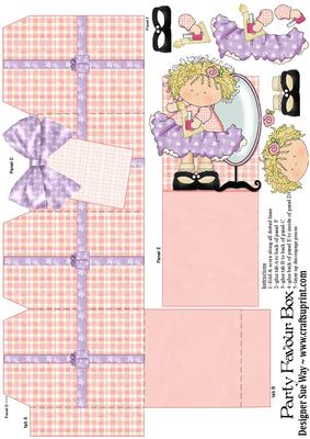 Make-up Beauty Party Favour Place Setting Gift Box