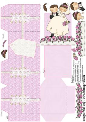 Just Married Party Favour Place Setting Gift Box