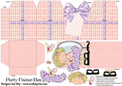 Make-up Beauty Party Favour Place Setting Gift Box~improved