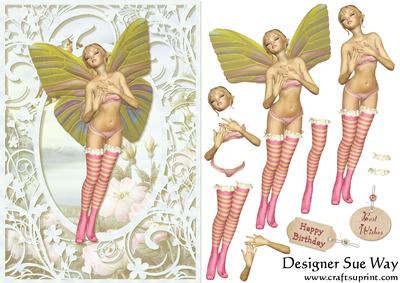 Fairy Dreams Card Front and Decoupage