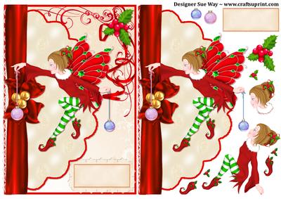 Chritmas Fairy Envelope Card