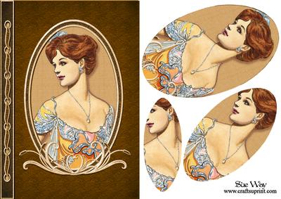 Vintage Evening Gown Cameo Pyramid