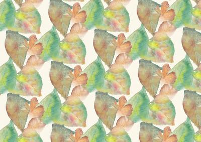 Auntumn Leaves Watercolour Backing Paper