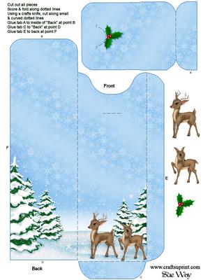 Christmas Snow Scene Cutlery Wrap