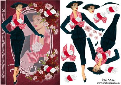 Dressed for Success Fashion Reflections Decoupage