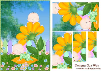 Flower Babies in the Garden Pyramid