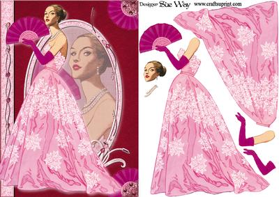 Pink Silk Floral Gown Fashion Reflections