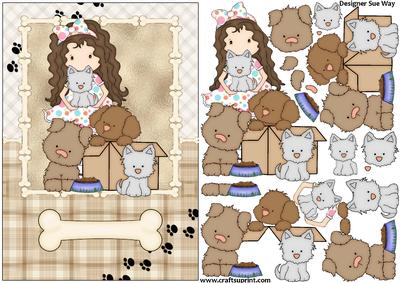 Dog Lover's Puppy Surprise Decoupage
