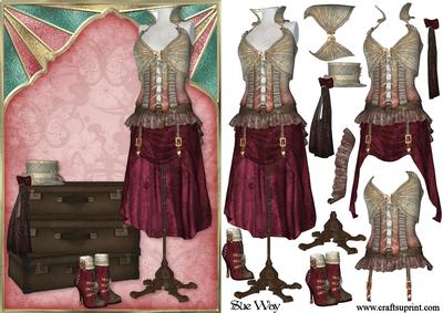 Steampunk Meets Deco Decoupage