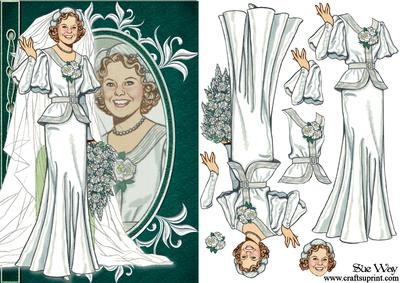 Blushing Bride Fashion Reflections Decoupage