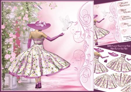 1950's Lady Pretty in Pink Mini Kit