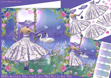 1950's Summer Dreams Lady Mini Kit