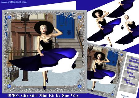 1950's City Girl Mini Kit