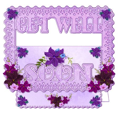 Get Well Soon Lilac Buckle Card Mini Kit