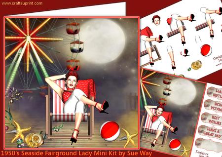 1950's Seaside Fairground Lady Mini Kit