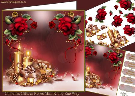Christmas Gifts and Roses Mini Kit