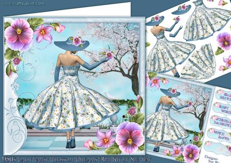 1950's Lady Pansy Blossom Dreams Mini Kit