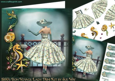 1950's Bon Voyage Lady Mini Kit