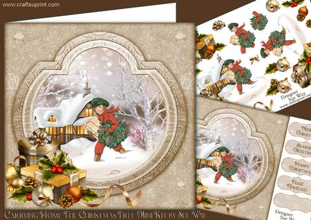 Carrying Home the Christmas Tree Mini Kit