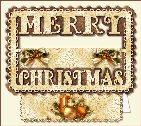 Merry Christmas Buckle Card Mini Kit
