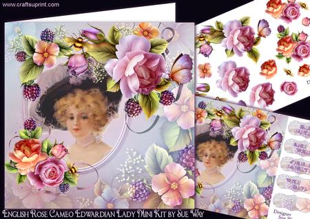 English Rose Cameo Edwardian Lady Mini Kit