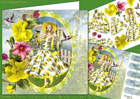 1950's Garden Party Lady Mini Kit