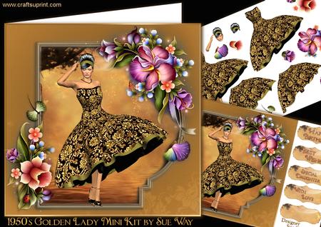 1950's Golden Lady Mini Kit