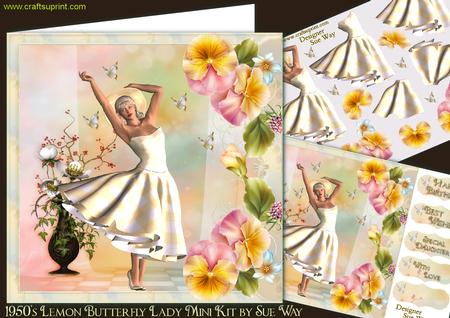 1950's Lemon Butterfly Lady Mini Kit