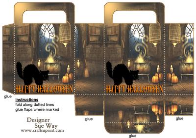 Black Cat Halloween Treat Bag