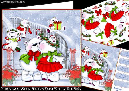 Christmas Stair Bears Mini Kit