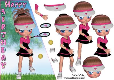 Tennis Star Over the Edge