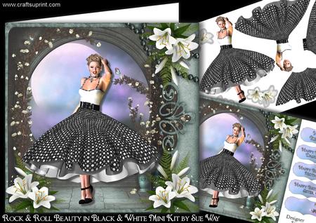 Rock and Roll Beauty in Black and White Mini Kit