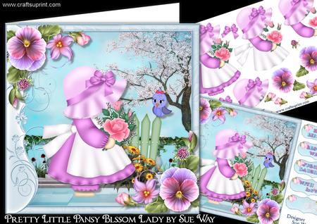 Pretty Little Pansy Blossom Lady Mini Kit