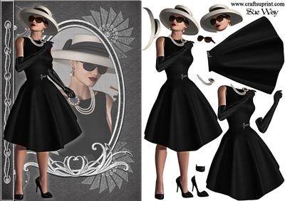 Retro Film Star Fashion Reflection