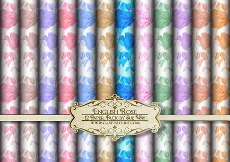English Rose 12 Paper Pack