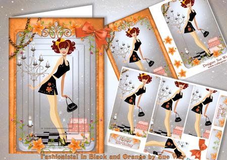 Fashionista! in Black and Orange Pyramid Mini Kit