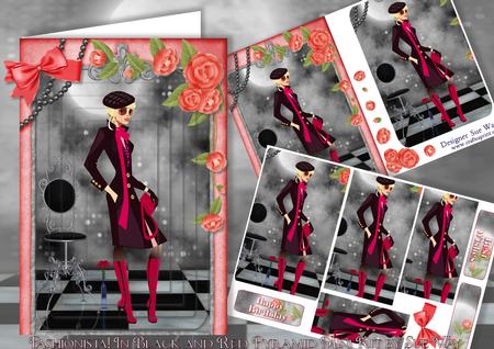 Fashionista! in Black and Red Pyramid Mini Kit