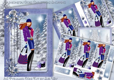 Fashionista! Goes Christmas Shopping A5 Pyramid Mini Kit