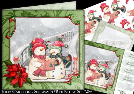 Jolly Carolling Snowmen Mini Kit
