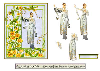 Art Deco Butterfly Lady