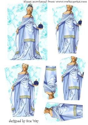 Blue Vintage Lady Pyramex