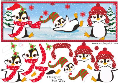 Penguin Friends Lage Dl Topper