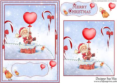 When Santa Came Down the Chimney Quick Card