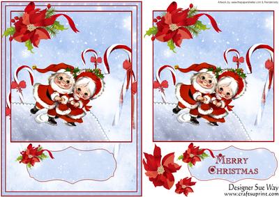 Mr and Mrs Claus Go Skating