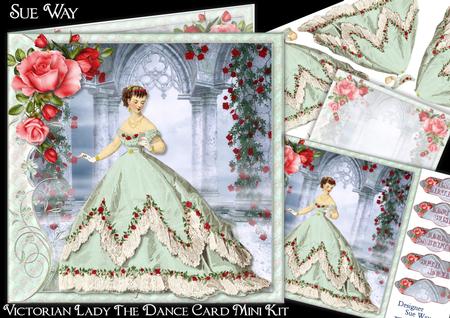 Victorian Lady the Dance Card Mini Kit